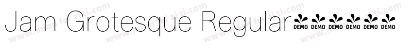 Jam Grotesque Regular字体转换